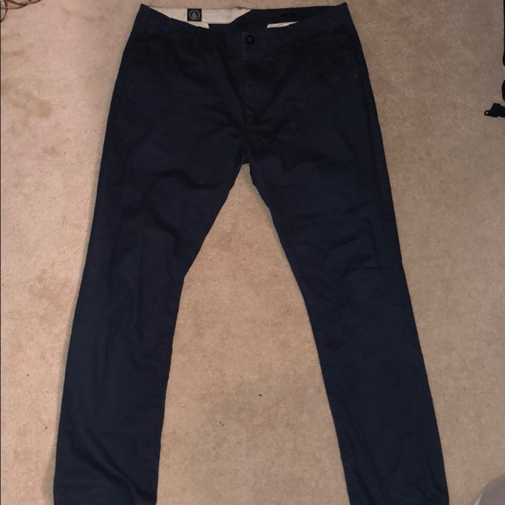 Volcom navy blue chinos